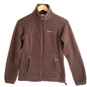 Columbia full zip Brown Fleece jacket, Size M